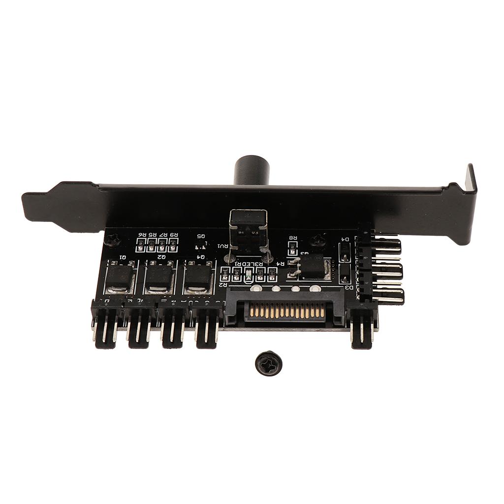 Sata Power PC Cooling Fan Speed Controller 8 way PC Case Fans On/Off Adapter