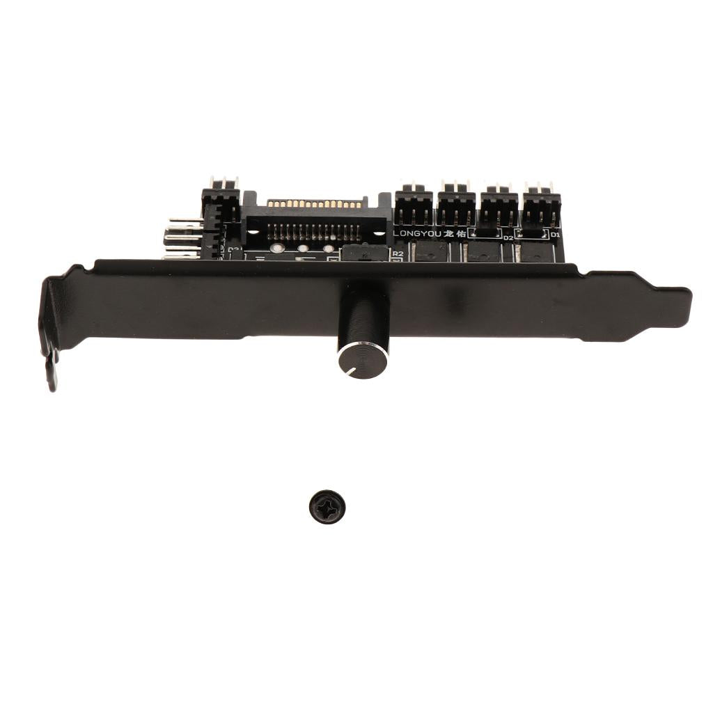 Sata Power PC Cooling Fan Speed Controller 8 way PC Case Fans On/Off Adapter