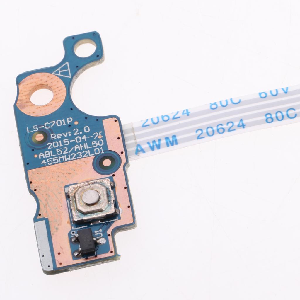 For HP Pavilion 15 AC 15 A 15 AF Power Button Board + Cable LS C701P