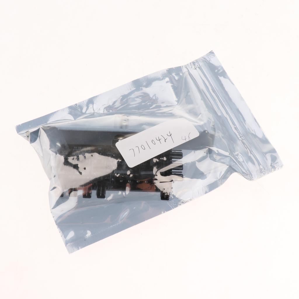 1 to 8 Computer Case PCI Fan Speed Controller 4 Pin Power Connection White