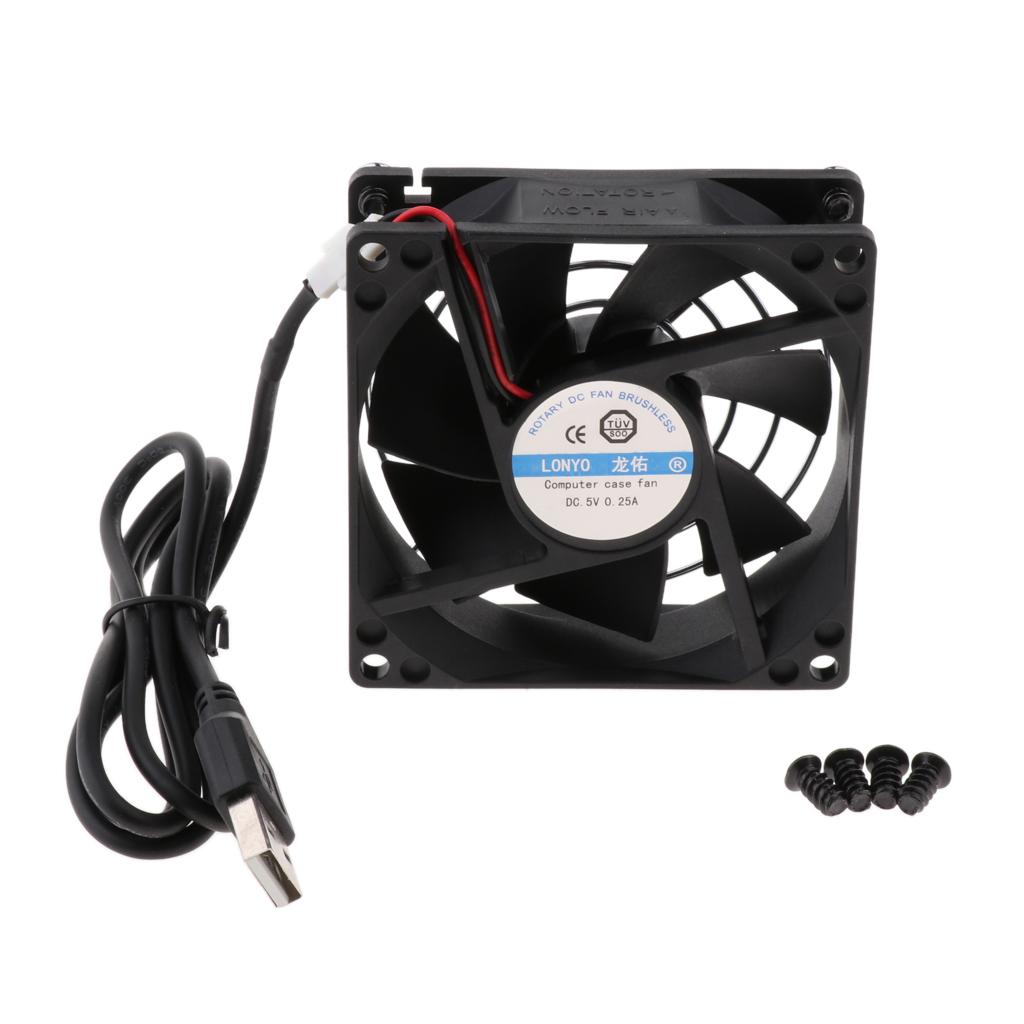 5V 8cm USB Cooling Fan Heatsink For PC Computer