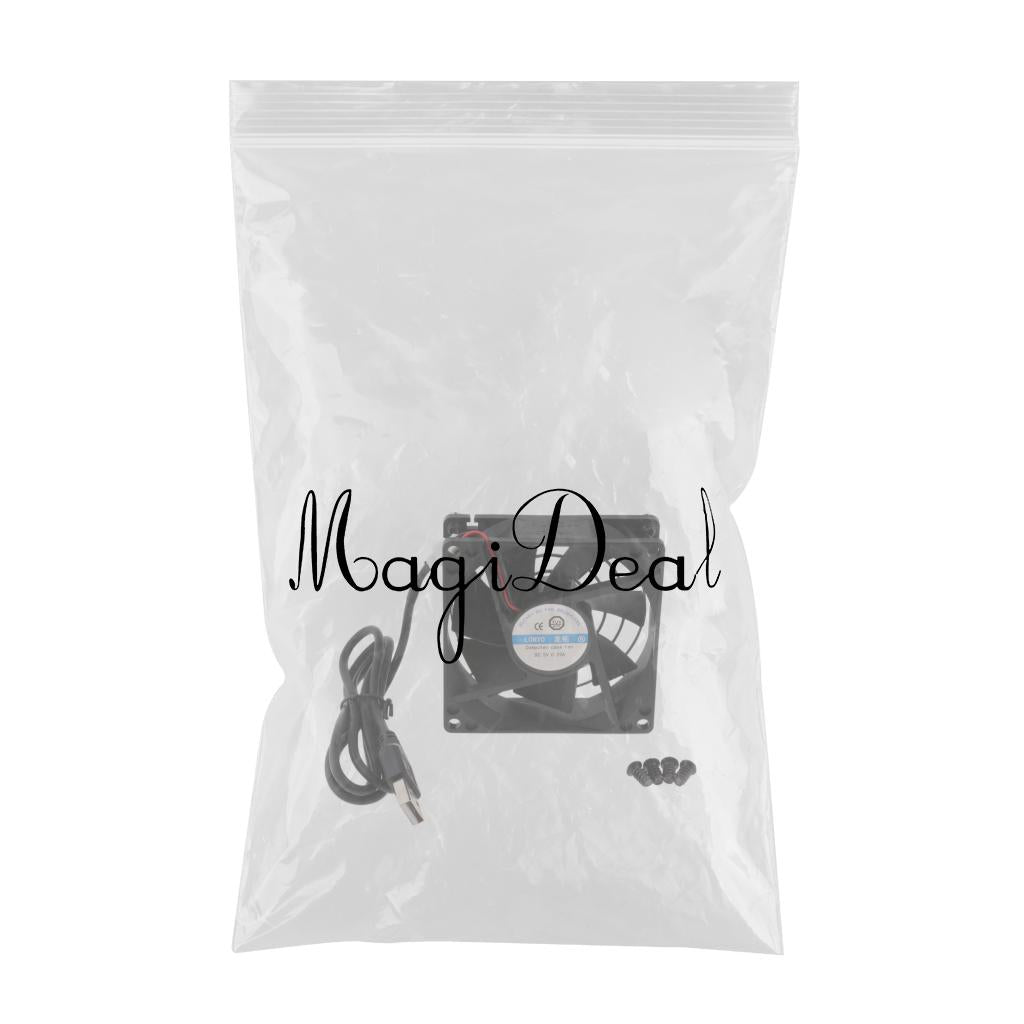 5V 8cm USB Cooling Fan Heatsink For PC Computer