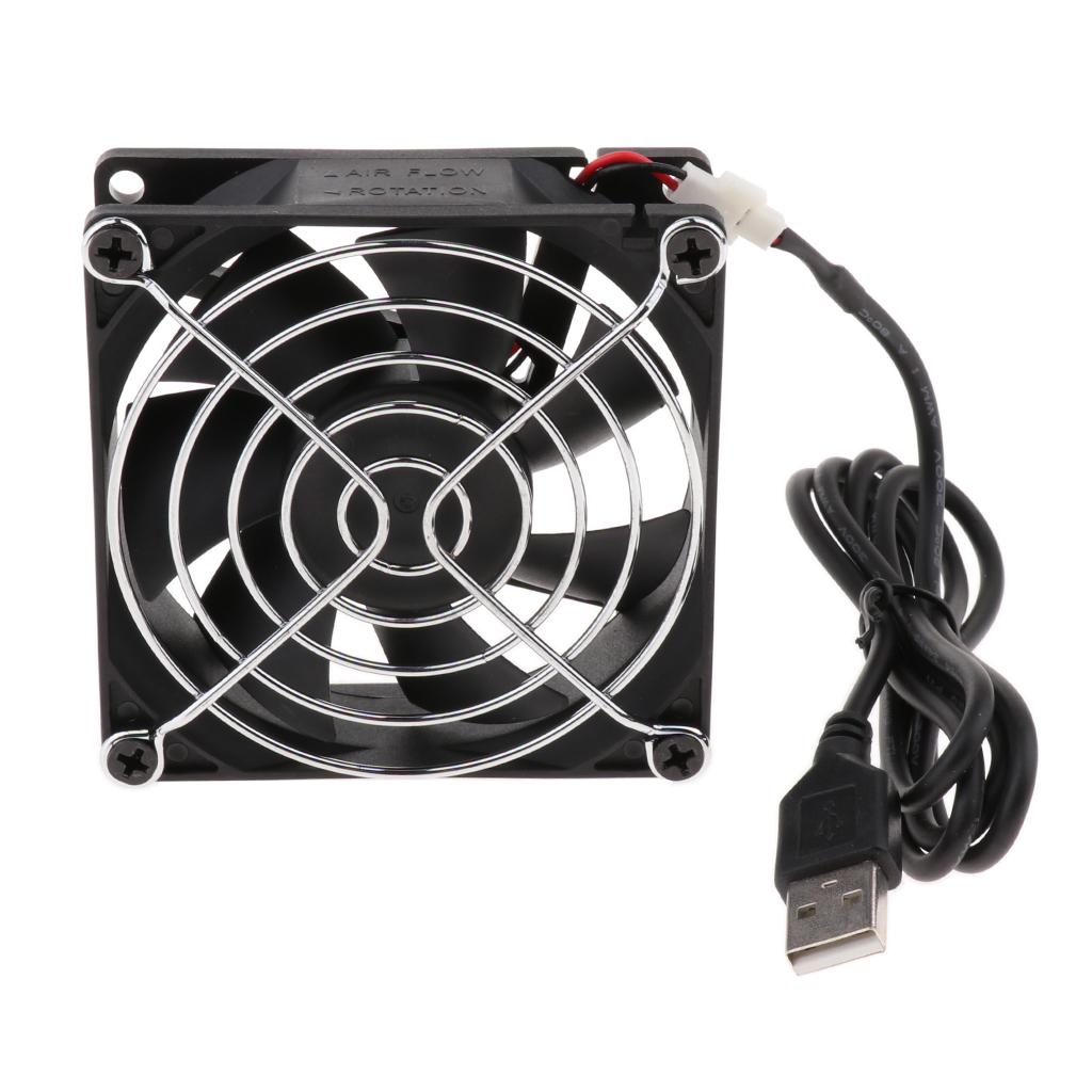 5V 8cm USB Cooling Fan Heatsink For PC Computer