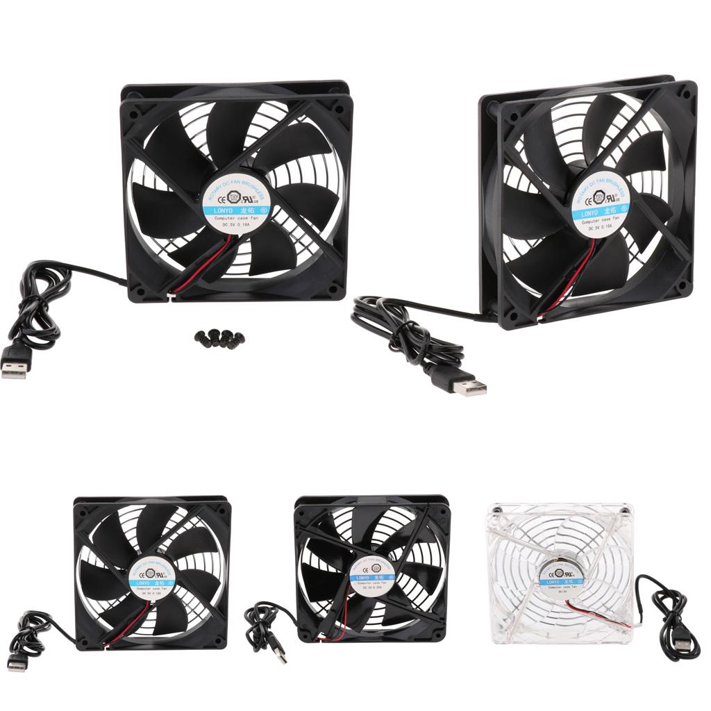 5V 12cm USB Cooling Fan Heatsink For PC Computer