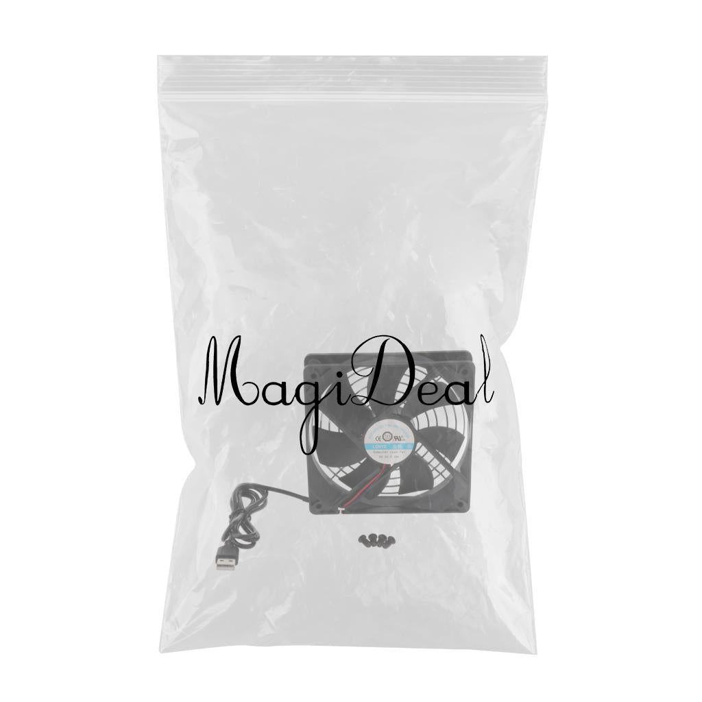 5V 12cm USB Cooling Fan Heatsink For PC Computer