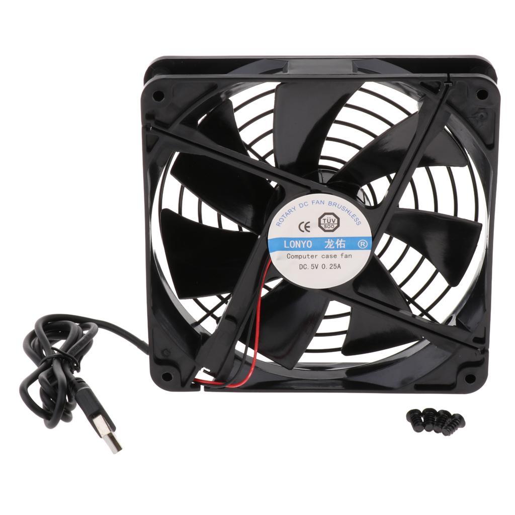 5V 14cm USB Cooling Fan Heatsink For PC Computer