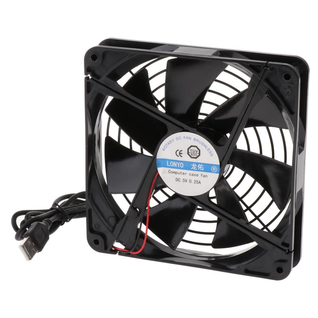 5V 14cm USB Cooling Fan Heatsink For PC Computer