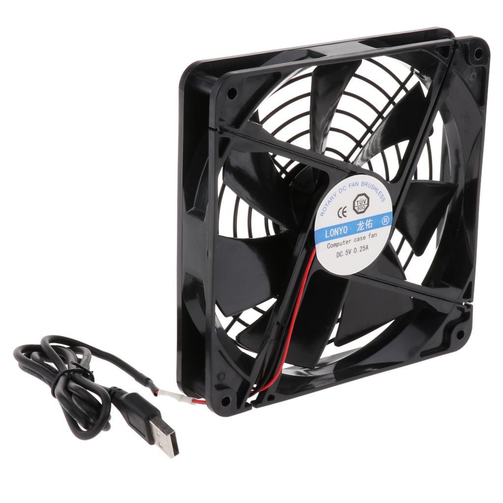 5V 14cm USB Cooling Fan Heatsink For PC Computer