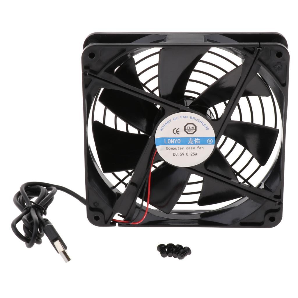 5V 14cm USB Cooling Fan Heatsink For PC Computer
