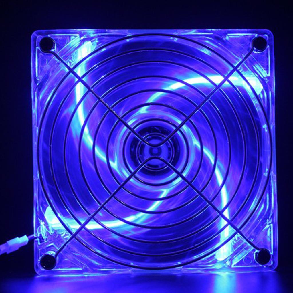 5V 12cm USB Cooling Fan Heatsink Blue Led For PC Computer