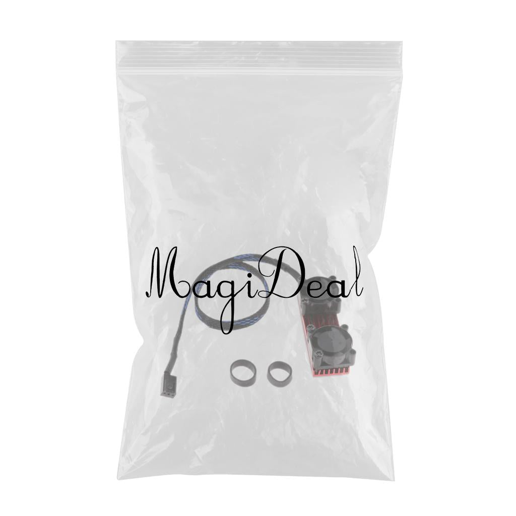 PCIE M.2 SSD 2280 3 Pin Dual Active Cooling Fan Heatsink Radiator Fin Thermal Pad Red