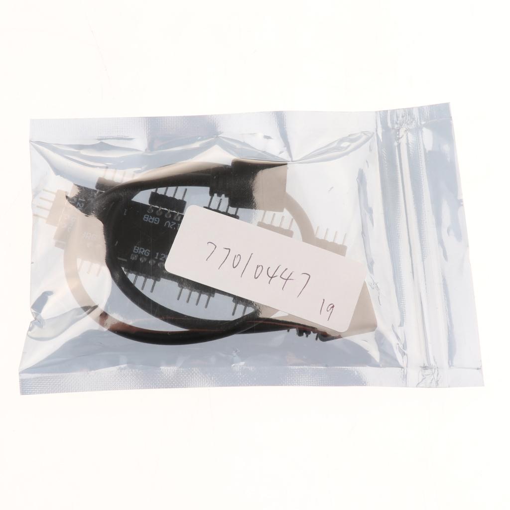 10 Channel Computer Motherboard RGB Fan Hub Splitter 4Pin 12V for LED Light Stripe External Expansion Accessory Kit