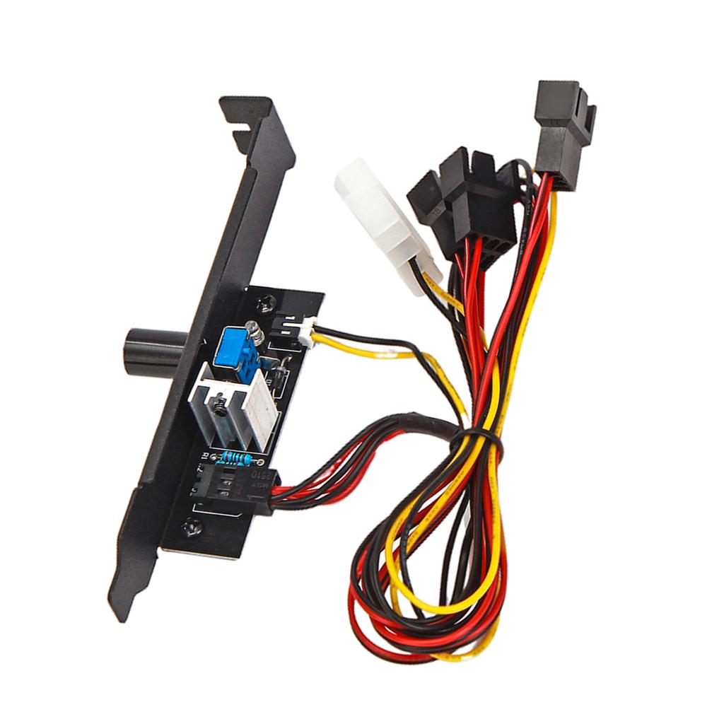 Cooler Cooling Fan Speed Controller 3 Channels 3pin PC 12V Power PCI Bracket