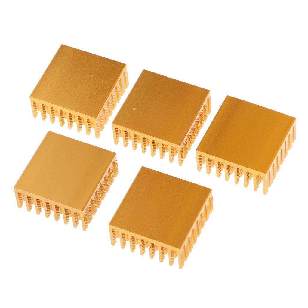 5PCS Aluminum Heatsink Cooling Fin Heatsink Cooler,28x28x13mm,Aluminum