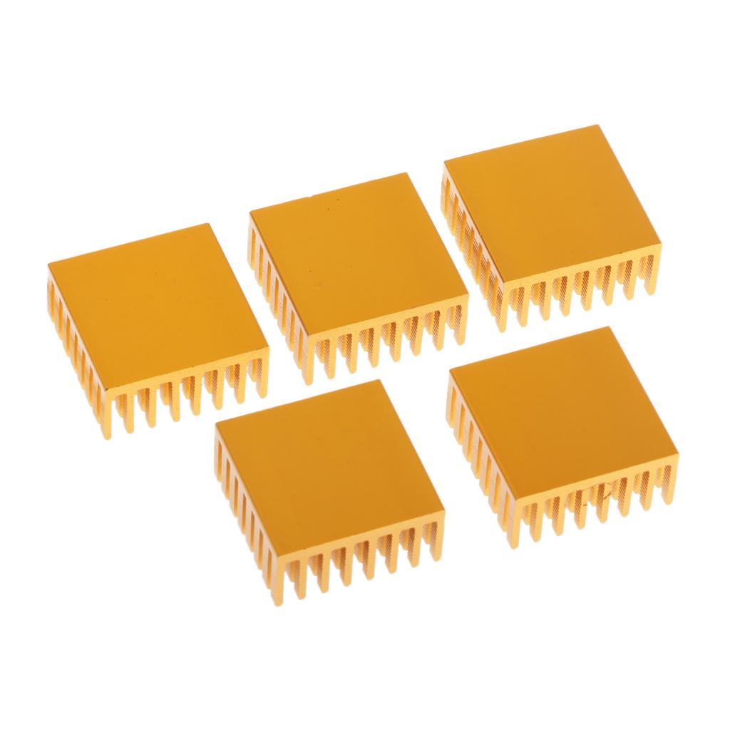 5PCS Aluminum Heatsink Cooling Fin Heatsink Cooler,28x28x13mm,Aluminum