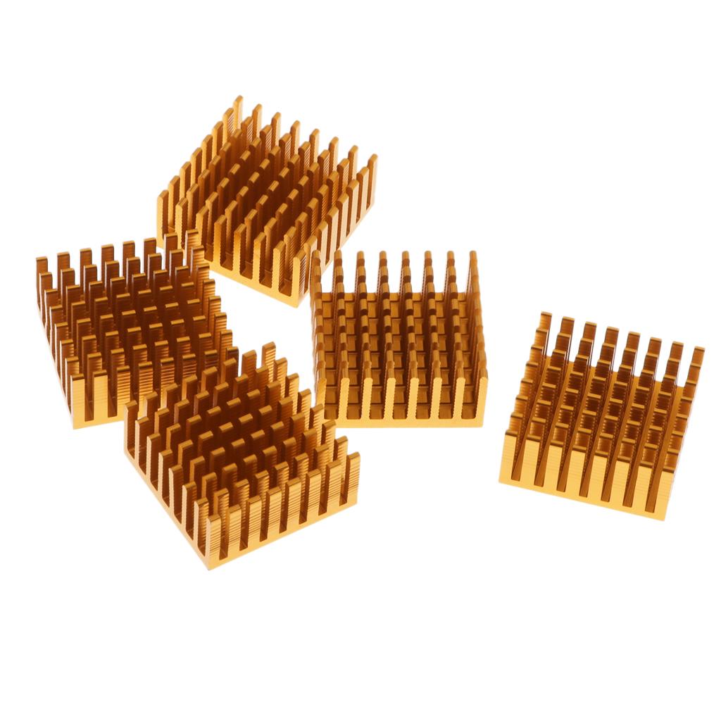 5PCS Aluminum Heatsink Cooling Fin Heatsink Cooler,28x28x13mm,Aluminum
