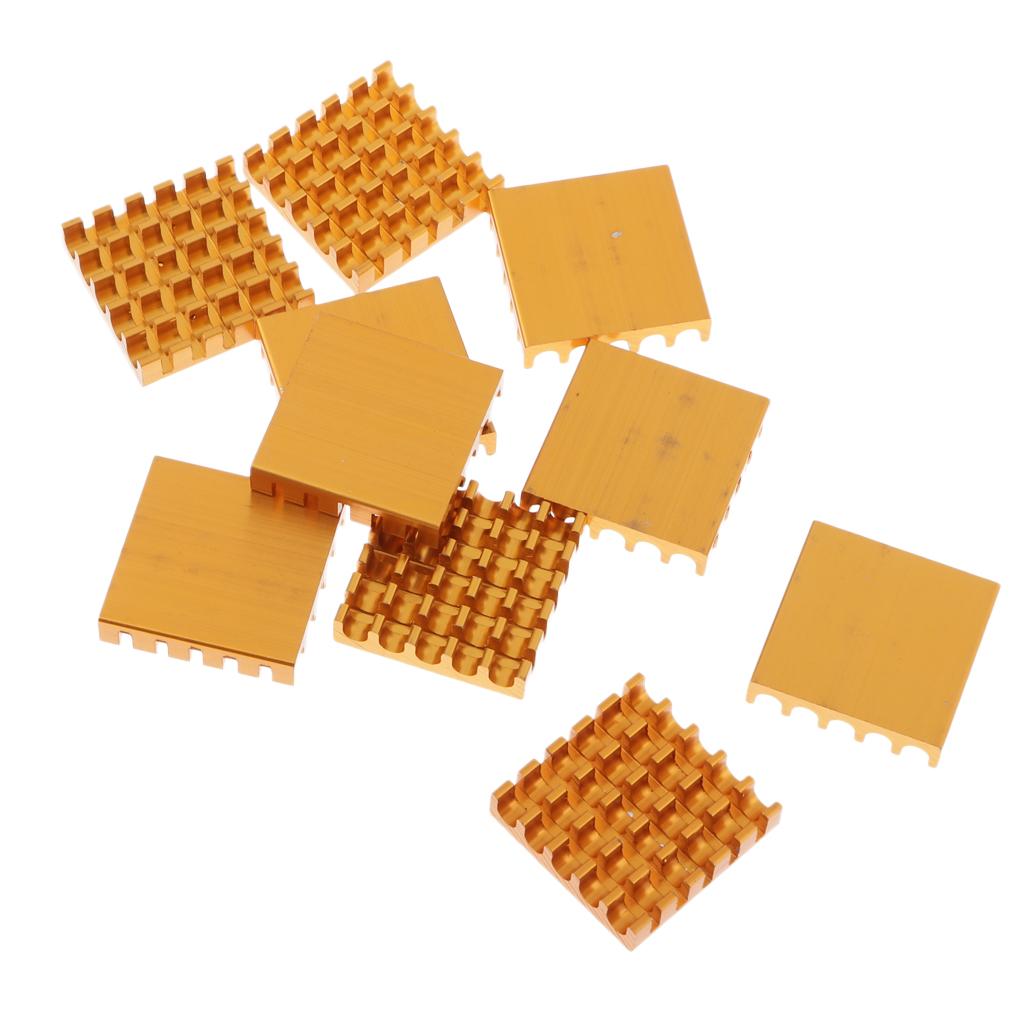 10PCS Aluminum Heatsink Cooling Fin Heatsink Cooler,22x22x5mm,Aluminum