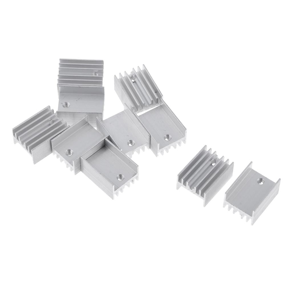 10PCS Aluminum Heatsink Cooling Fin Heatsink Cooler,20x15x11mm,Aluminum