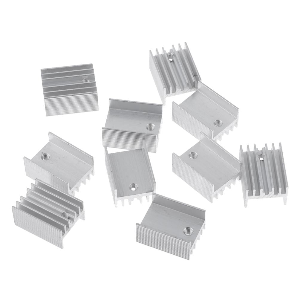 10PCS Aluminum Heatsink Cooling Fin Heatsink Cooler,20x15x11mm,Aluminum