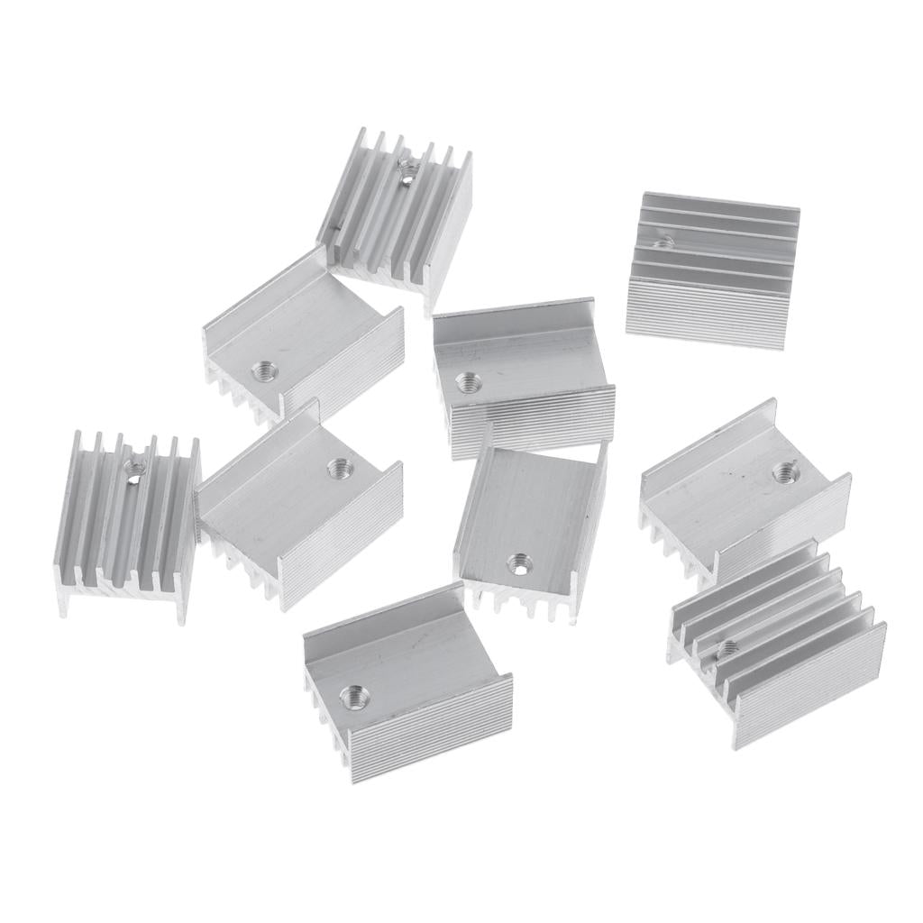 10PCS Aluminum Heatsink Cooling Fin Heatsink Cooler,20x15x11mm,Aluminum