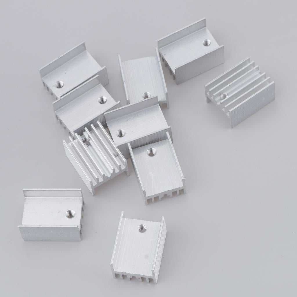 10PCS Aluminum Heatsink Cooling Fin Heatsink Cooler,20x15x11mm,Aluminum