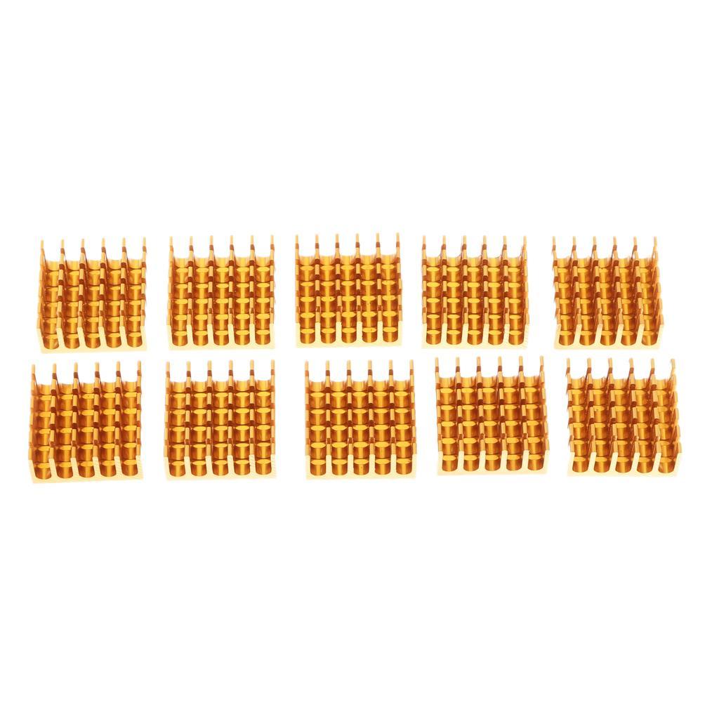 10PCS Aluminum Heatsink Cooling Fin Heatsink Cooler,22x22x10mm,Aluminum