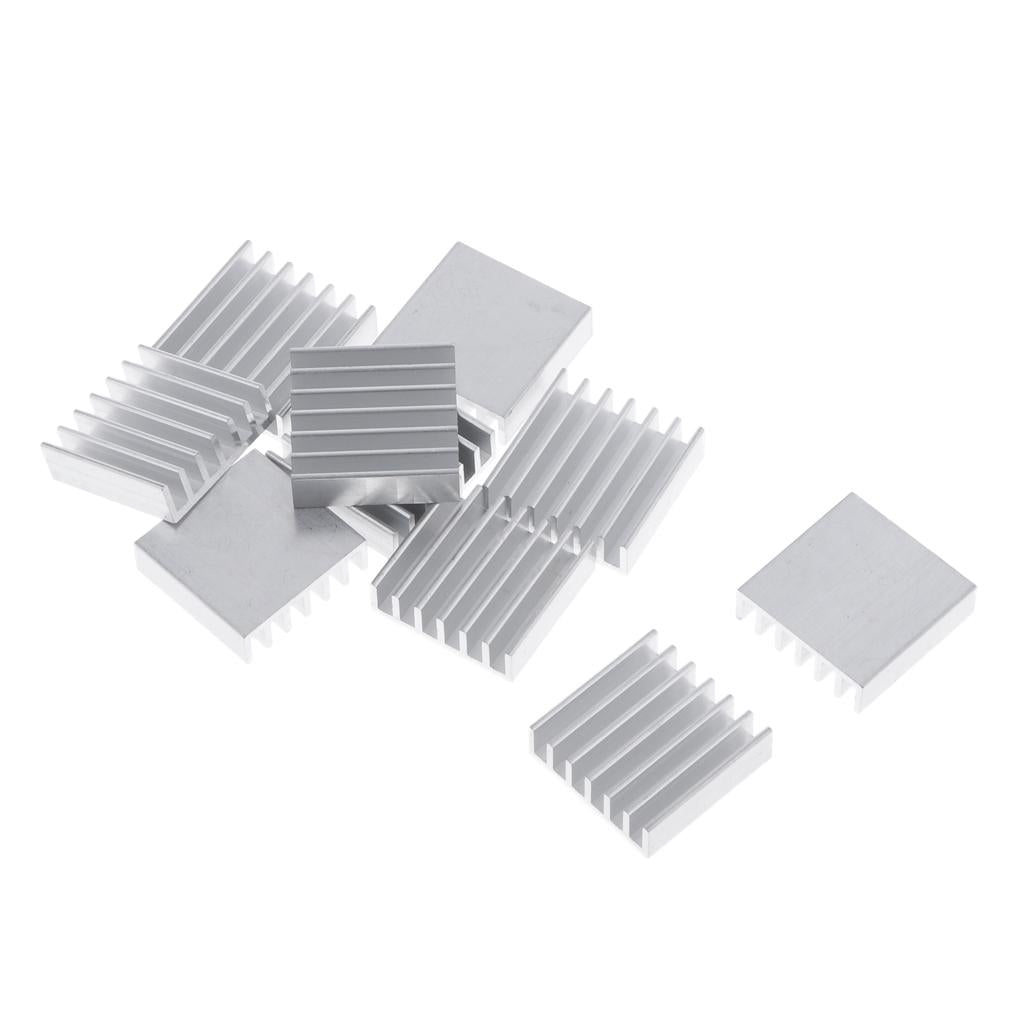 10PCS Aluminum Heatsink Cooling Fin Heatsink Cooler,20x20x6mm,Aluminum