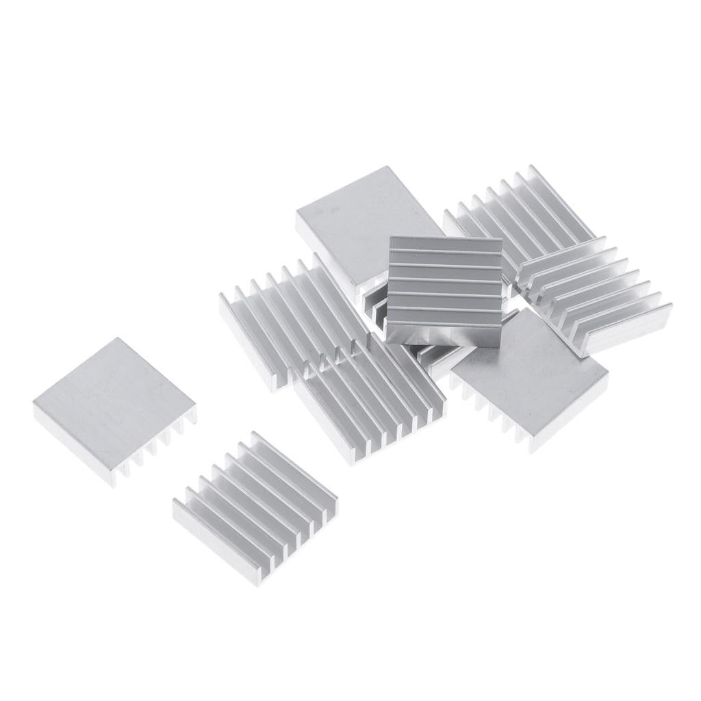 10PCS Aluminum Heatsink Cooling Fin Heatsink Cooler,20x20x6mm,Aluminum
