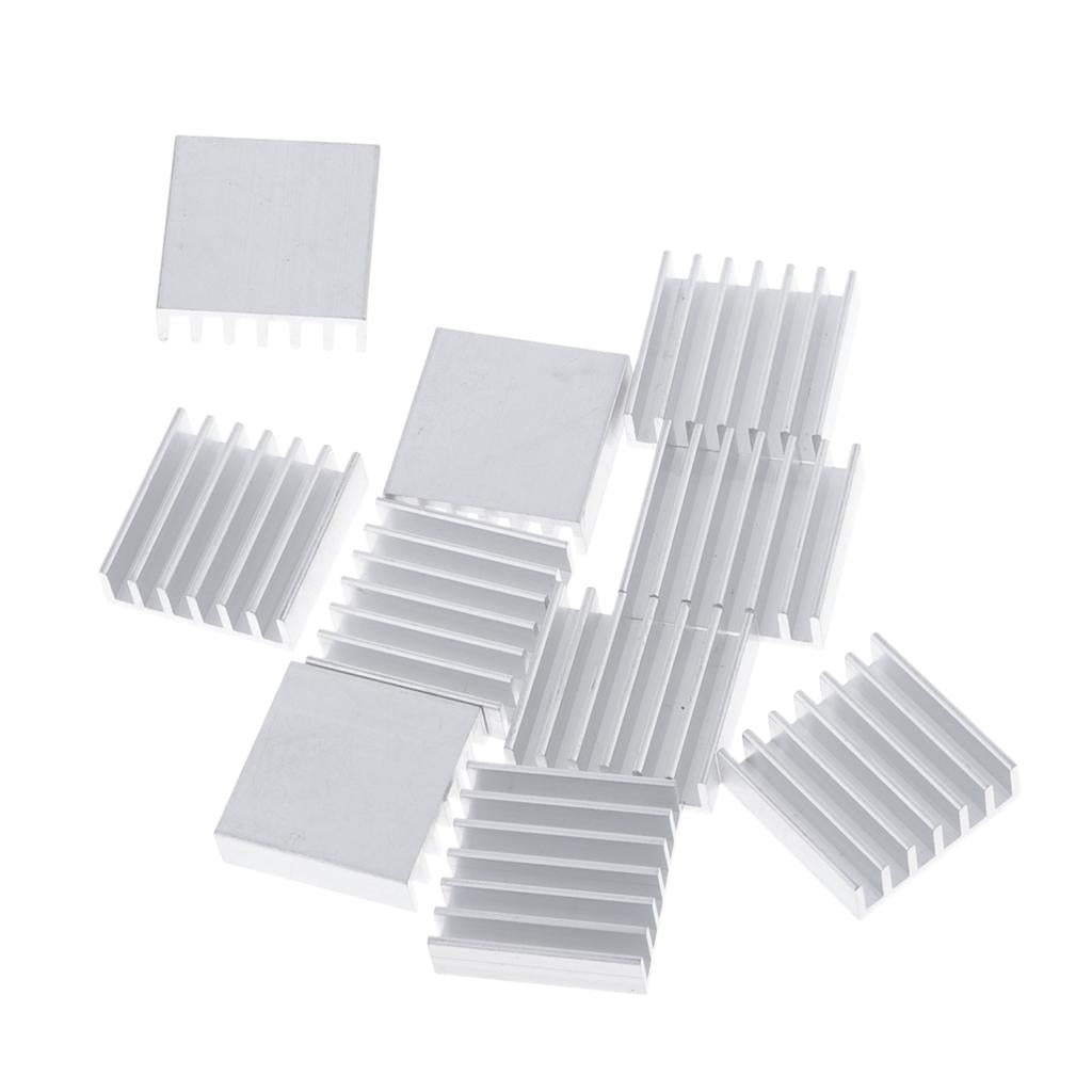 10PCS Aluminum Heatsink Cooling Fin Heatsink Cooler,20x20x6mm,Aluminum