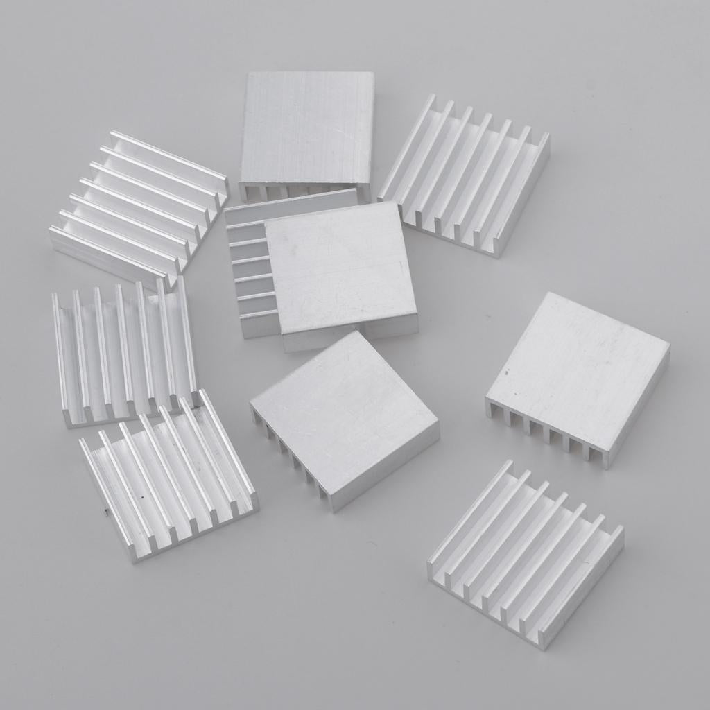 10PCS Aluminum Heatsink Cooling Fin Heatsink Cooler,20x20x6mm,Aluminum