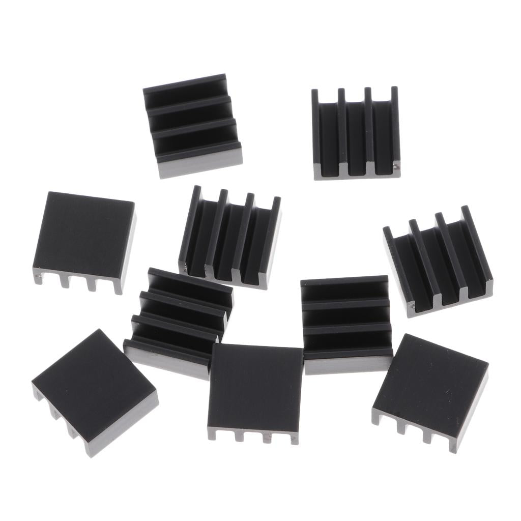 10PCS Aluminum Heatsink Cooling Fin Heatsink Cooler,11x11x5mm,Aluminum