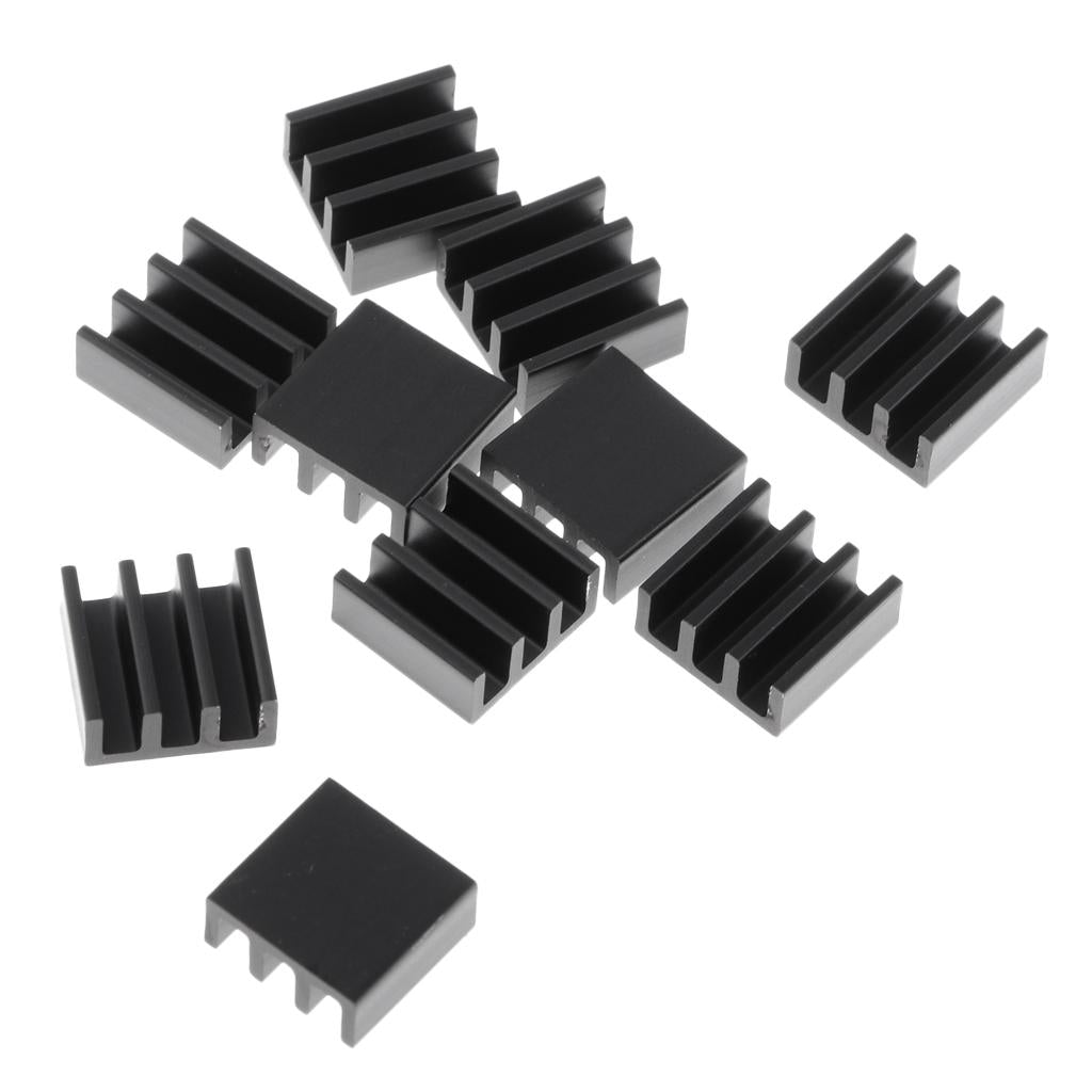 10PCS Aluminum Heatsink Cooling Fin Heatsink Cooler,11x11x5mm,Aluminum