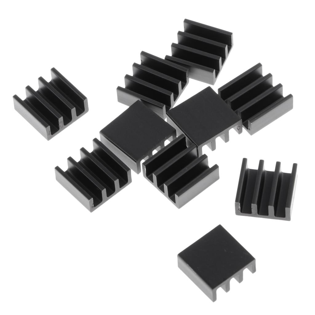 10PCS Aluminum Heatsink Cooling Fin Heatsink Cooler,11x11x5mm,Aluminum