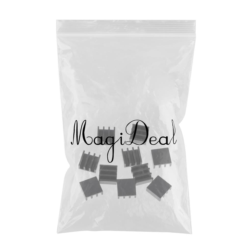 10PCS Aluminum Heatsink Cooling Fin Heatsink Cooler,11x11x5mm,Aluminum