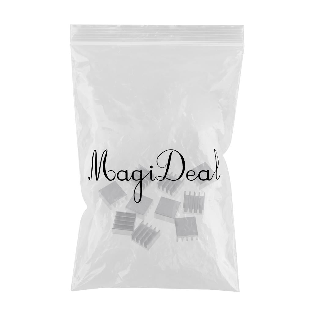 10PCS Aluminum Heatsink Cooling Fin Heatsink Cooler,14x14x7mm,Aluminum