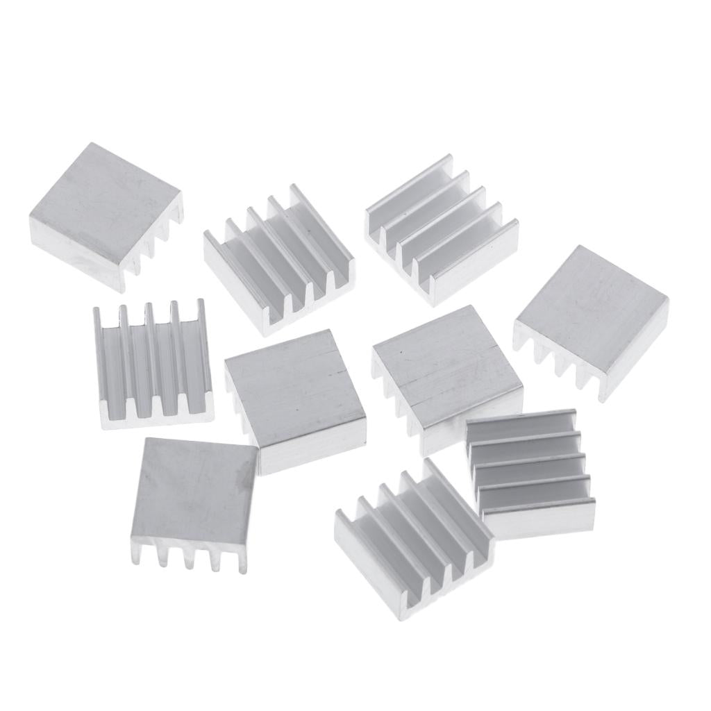 10PCS Aluminum Heatsink Cooling Fin Heatsink Cooler,14x14x7mm,Aluminum