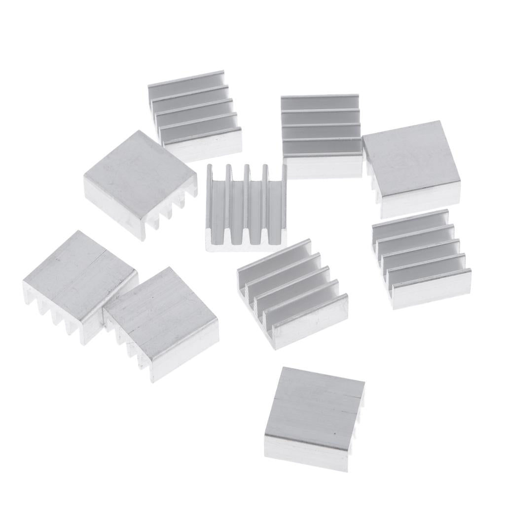 10PCS Aluminum Heatsink Cooling Fin Heatsink Cooler,14x14x7mm,Aluminum