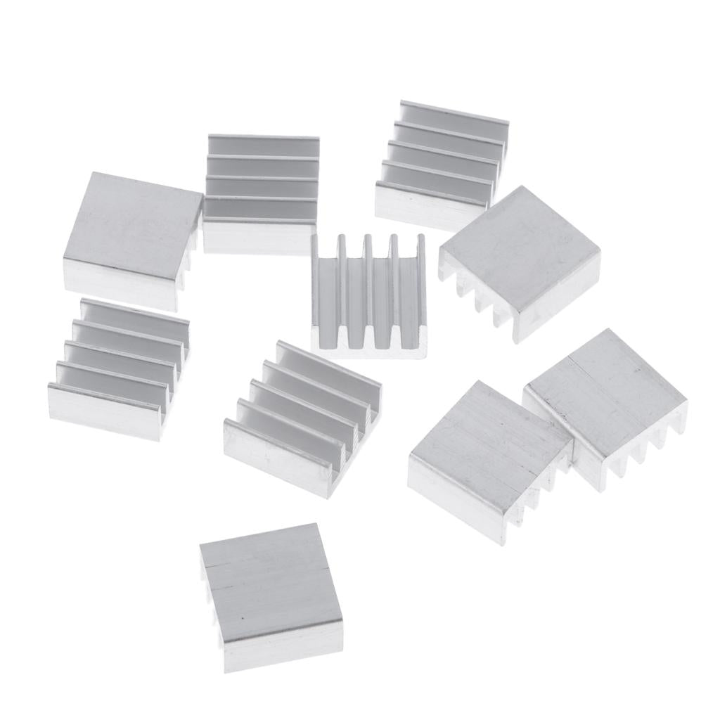 10PCS Aluminum Heatsink Cooling Fin Heatsink Cooler,14x14x7mm,Aluminum