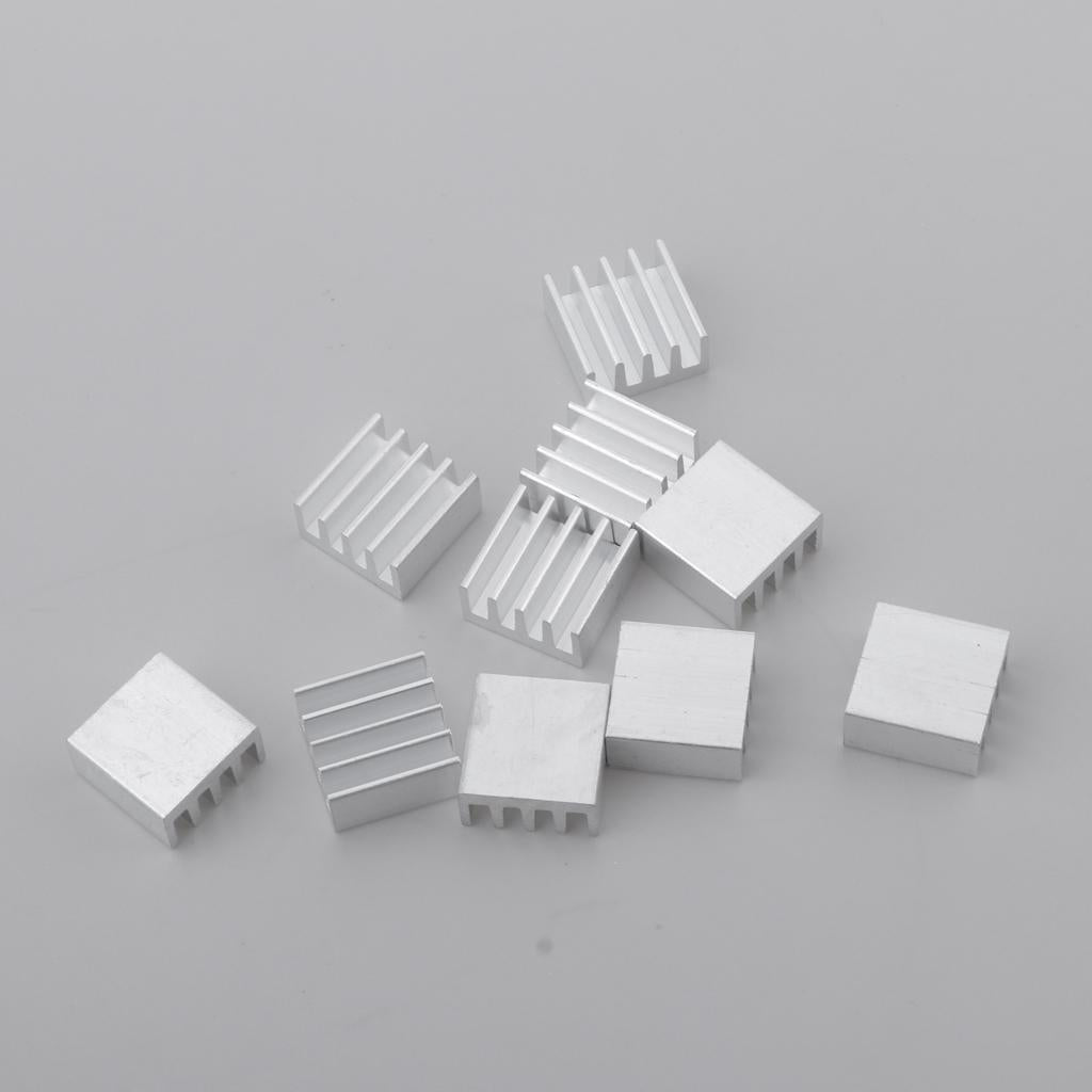 10PCS Aluminum Heatsink Cooling Fin Heatsink Cooler,14x14x7mm,Aluminum