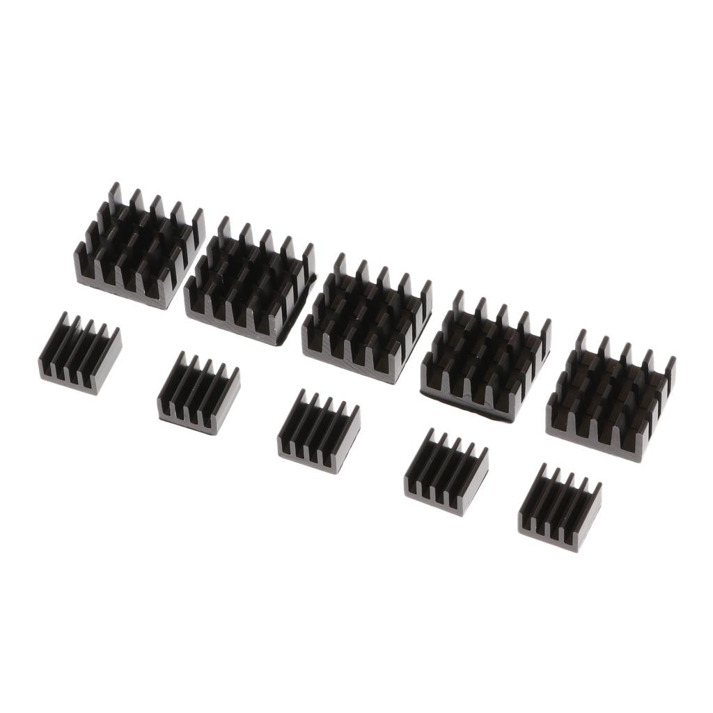 5Pairs For Raspberry Pi 2/B+ Aluminum Heatsink Cooling Fin 14x14mm Aluminum
