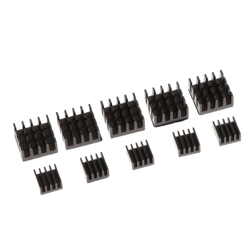 5Pairs For Raspberry Pi 2/B+ Aluminum Heatsink Cooling Fin 14x14mm Aluminum
