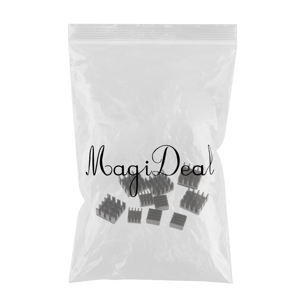 5Pairs For Raspberry Pi 2/B+ Aluminum Heatsink Cooling Fin 14x14mm Aluminum