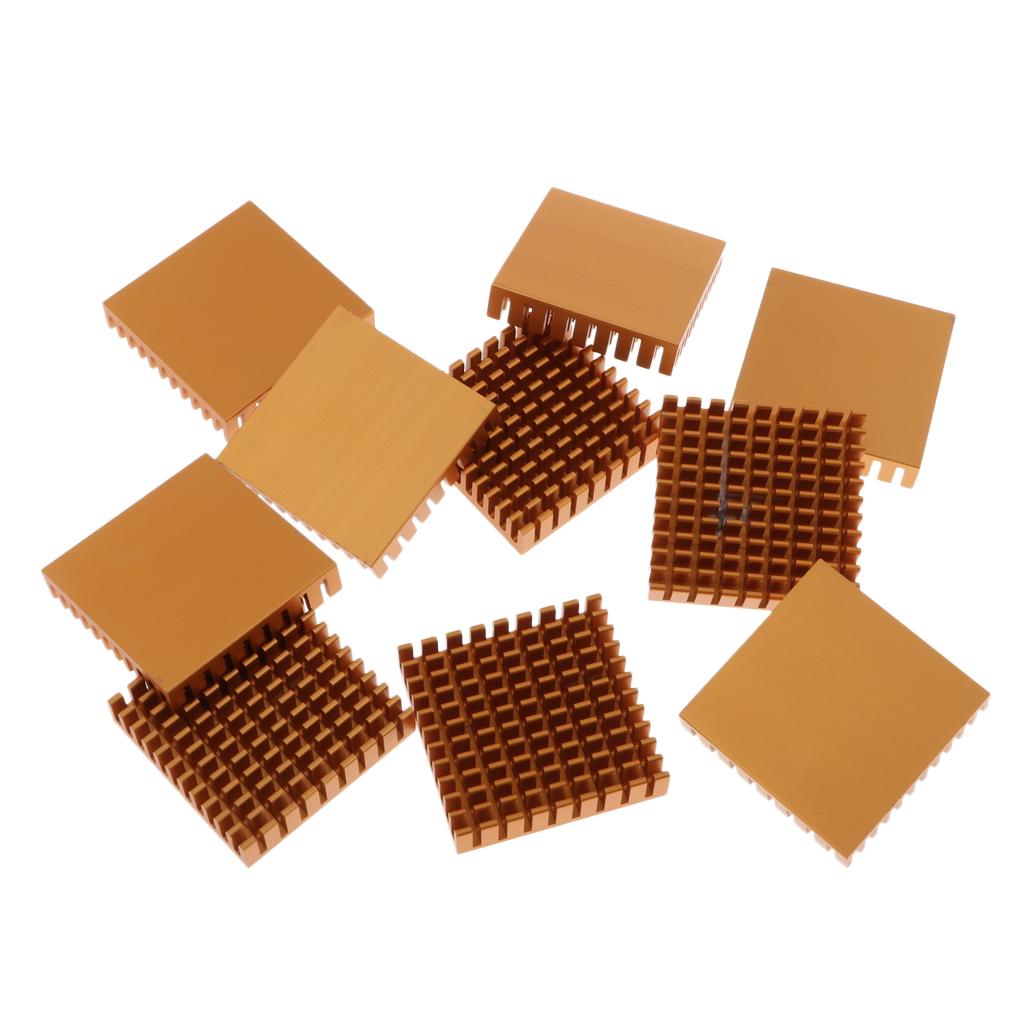 10PCS Aluminum Heatsink Cooling Fin Heatsink Cooler,45x45x10mm,Aluminum