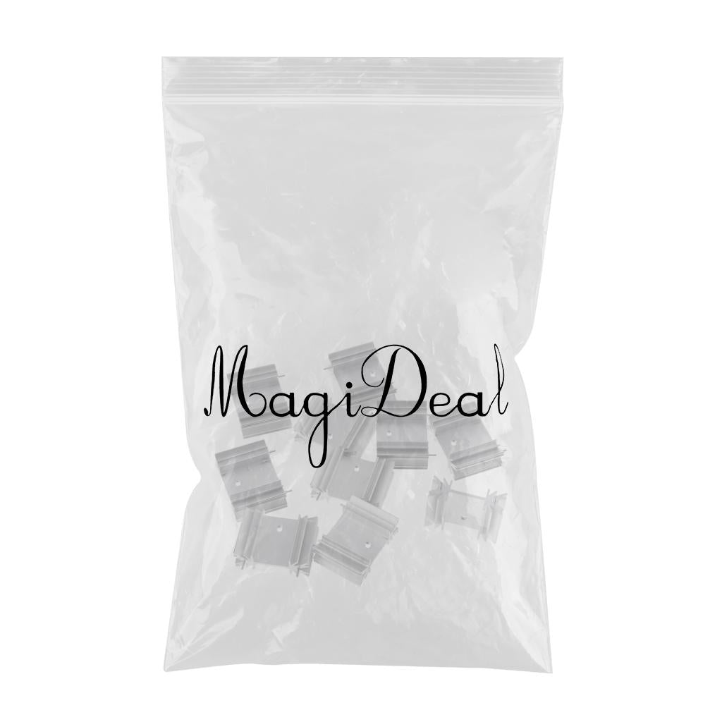 10 Pieces Aluminium Heat Sink Kit for IC Circuit Board,Motherboard,Triode