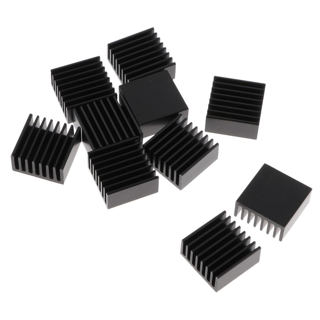 10 Pieces Aluminium Heat Sink Kit for Computer,Power IC,Power Equipment