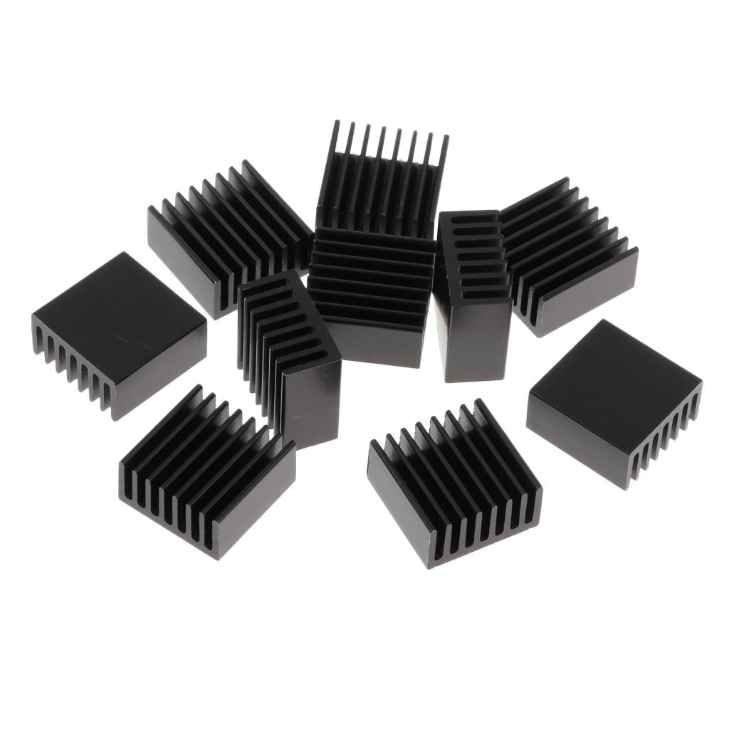 10 Pieces Aluminium Heat Sink Kit for Computer,Power IC,Power Equipment