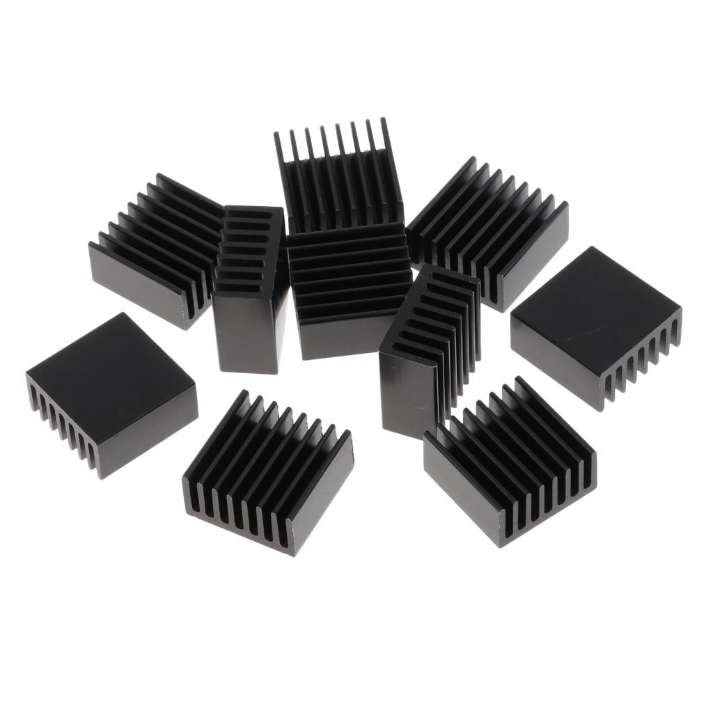 10 Pieces Aluminium Heat Sink Kit for Computer,Power IC,Power Equipment