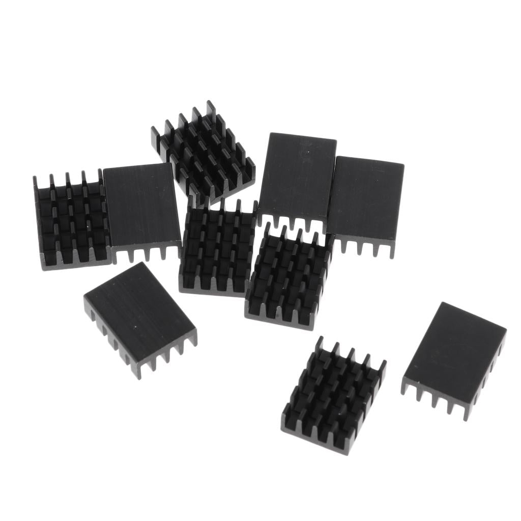 10 Packs GPU CPU Thermal Heatsink Pad, 19x14x7mm, Black