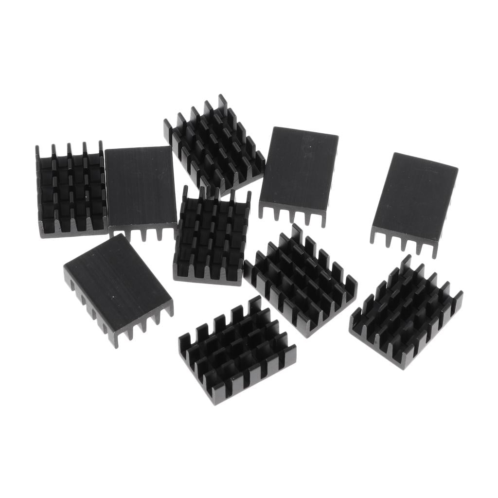 10 Packs GPU CPU Thermal Heatsink Pad, 19x14x7mm, Black
