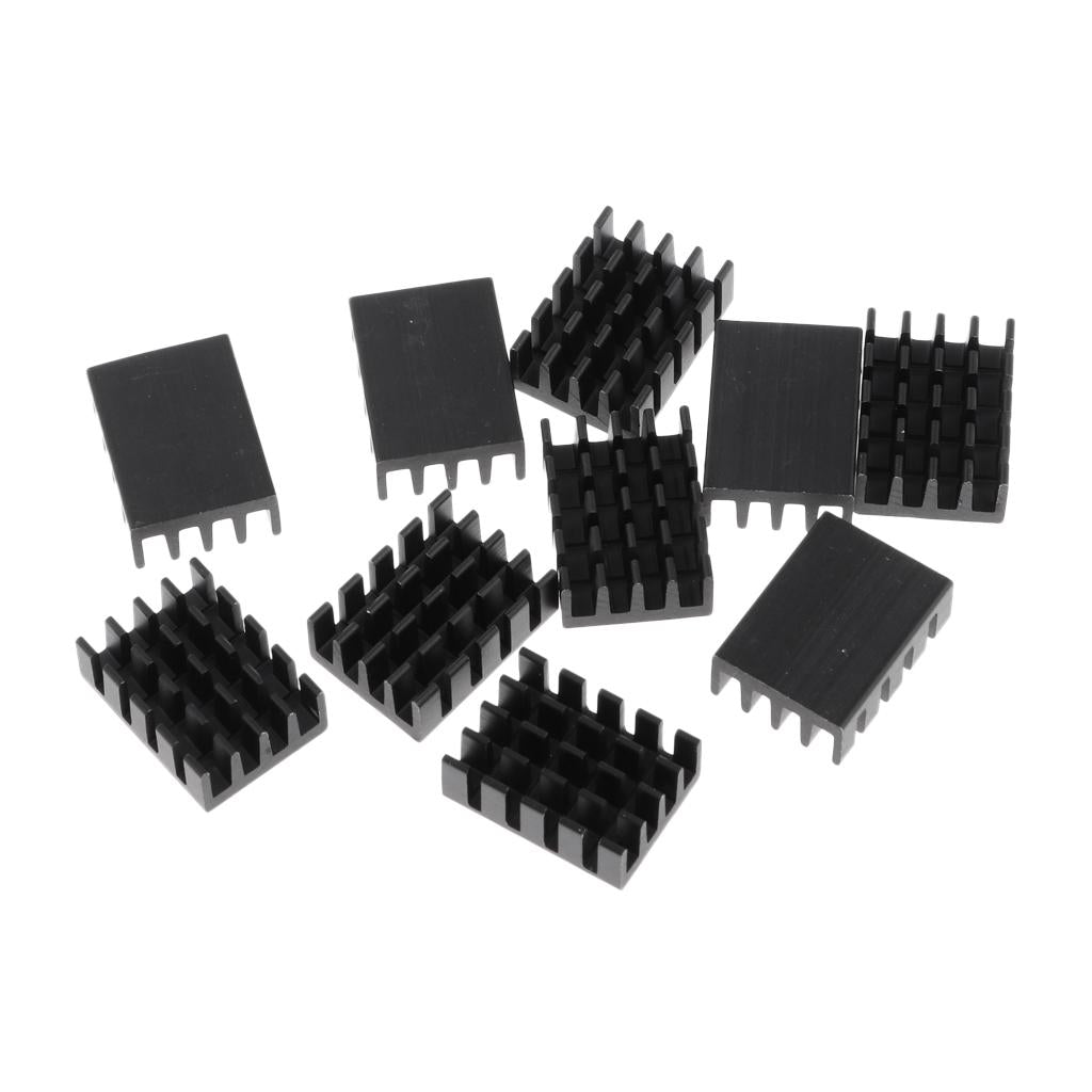 10 Packs GPU CPU Thermal Heatsink Pad, 19x14x7mm, Black